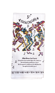 Jazz Funeral Tea Towel