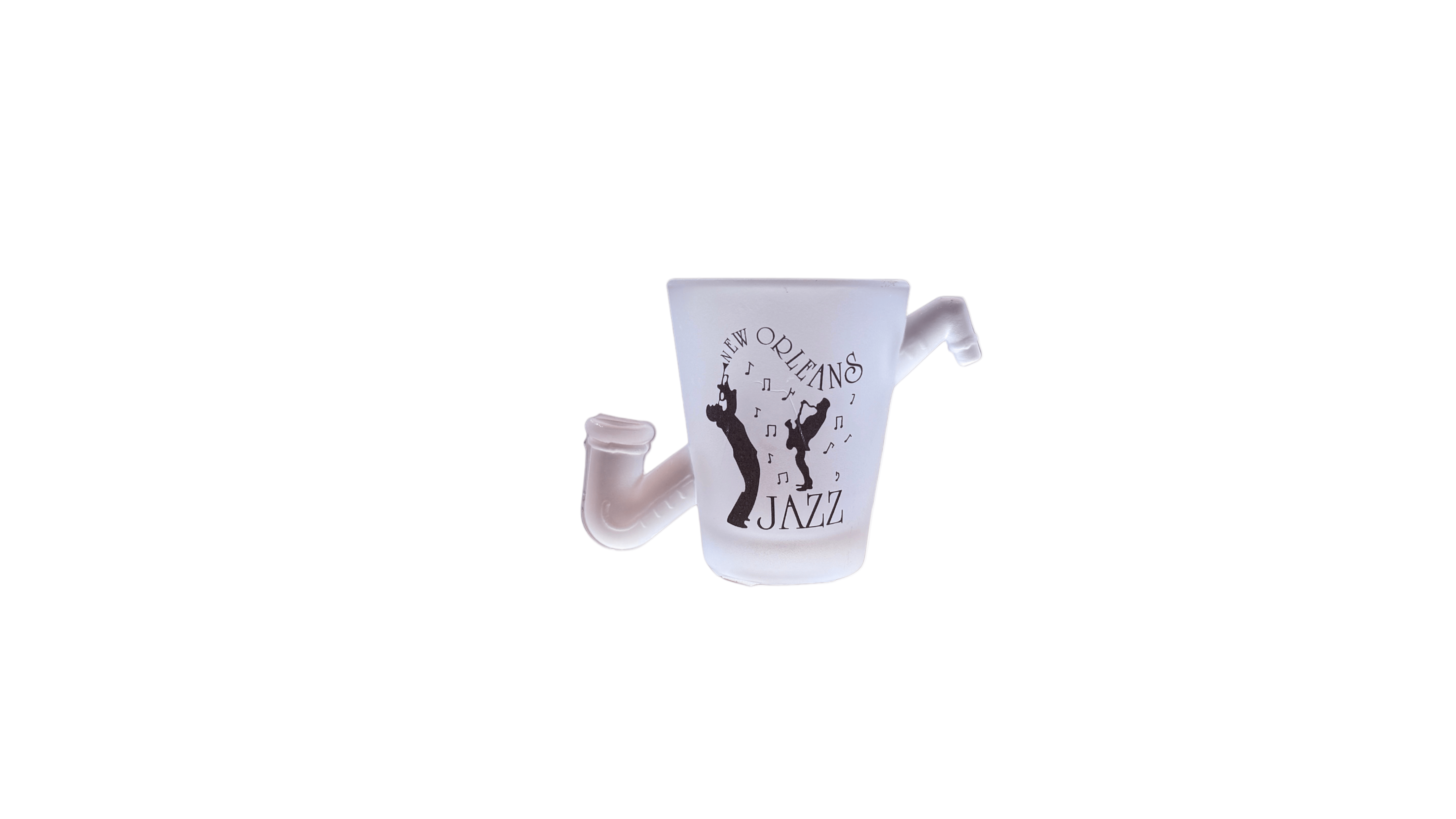 Jazz Sax Frosted Shot Glass