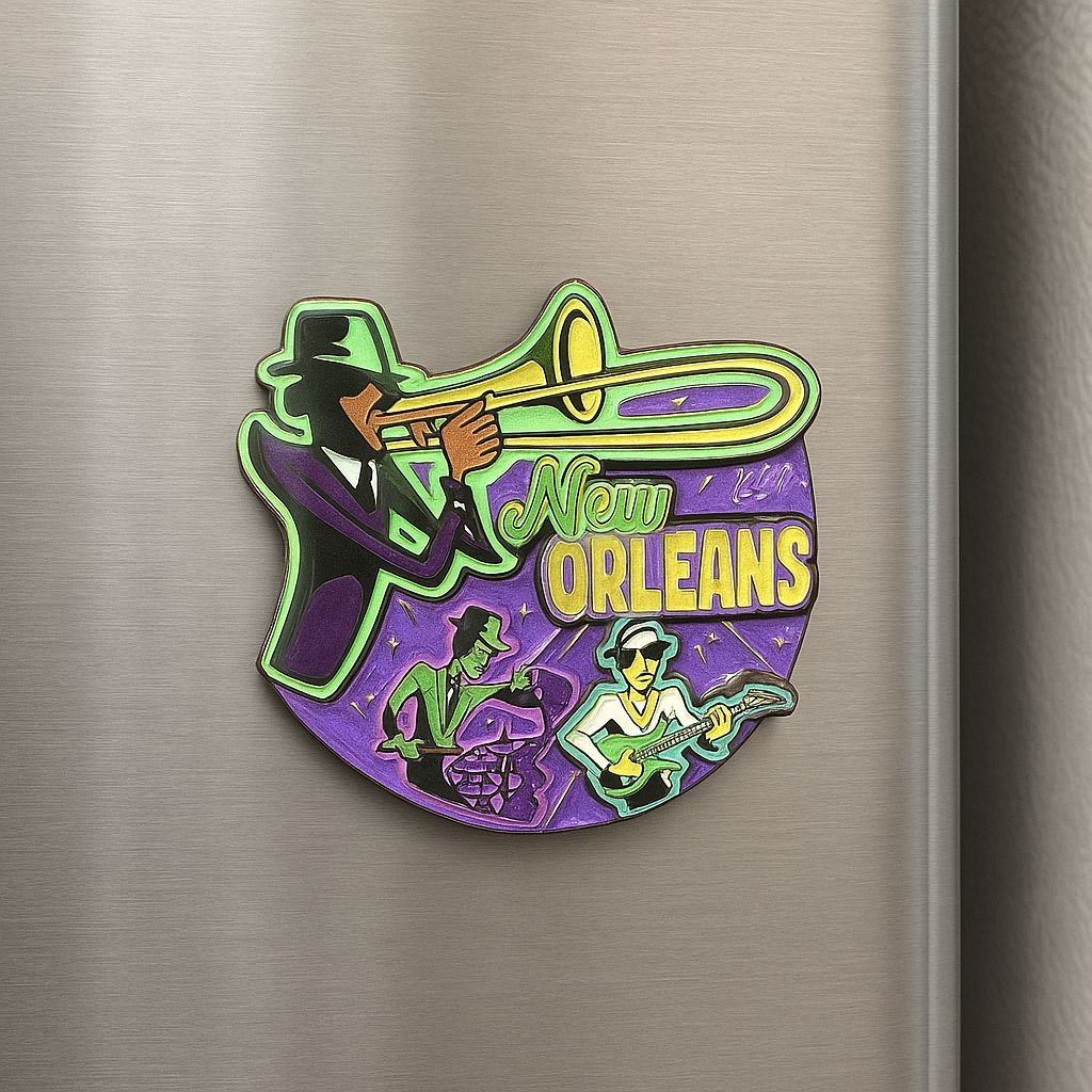 Jazz Players New Orleans Magnet