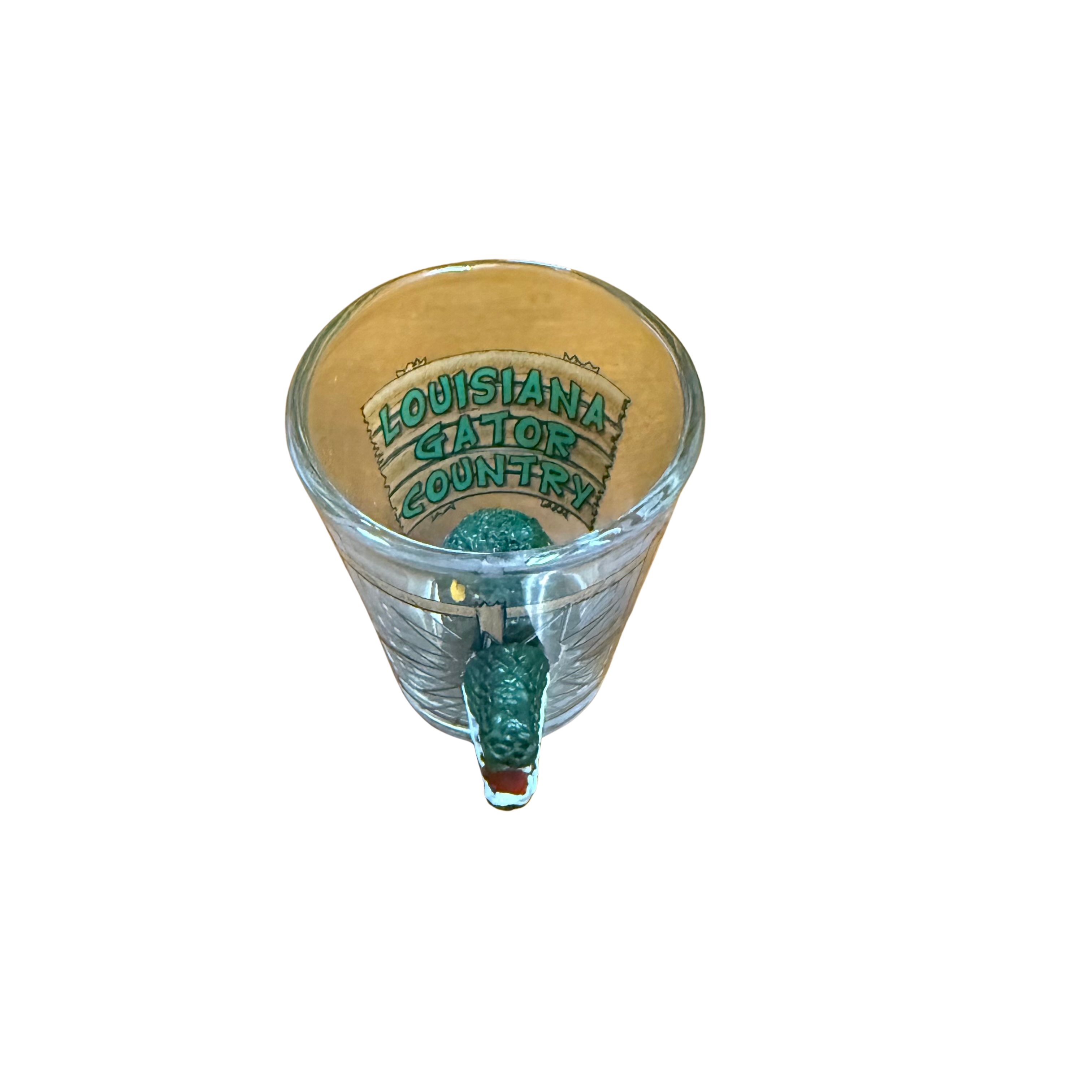Louisiana Gator Country 3D Alligator Shot Glass