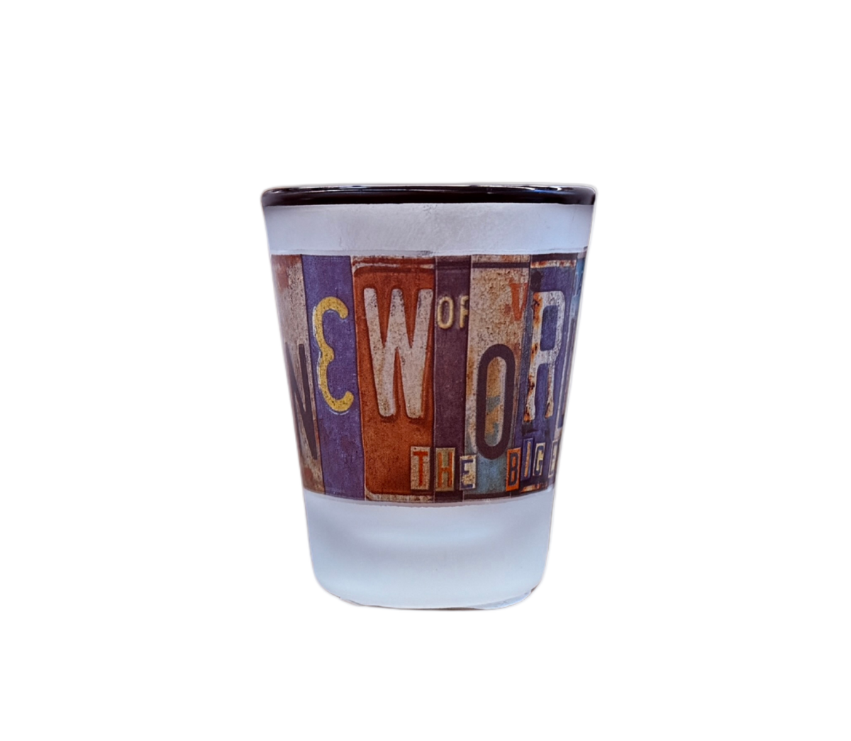 License Plate Shot Glass