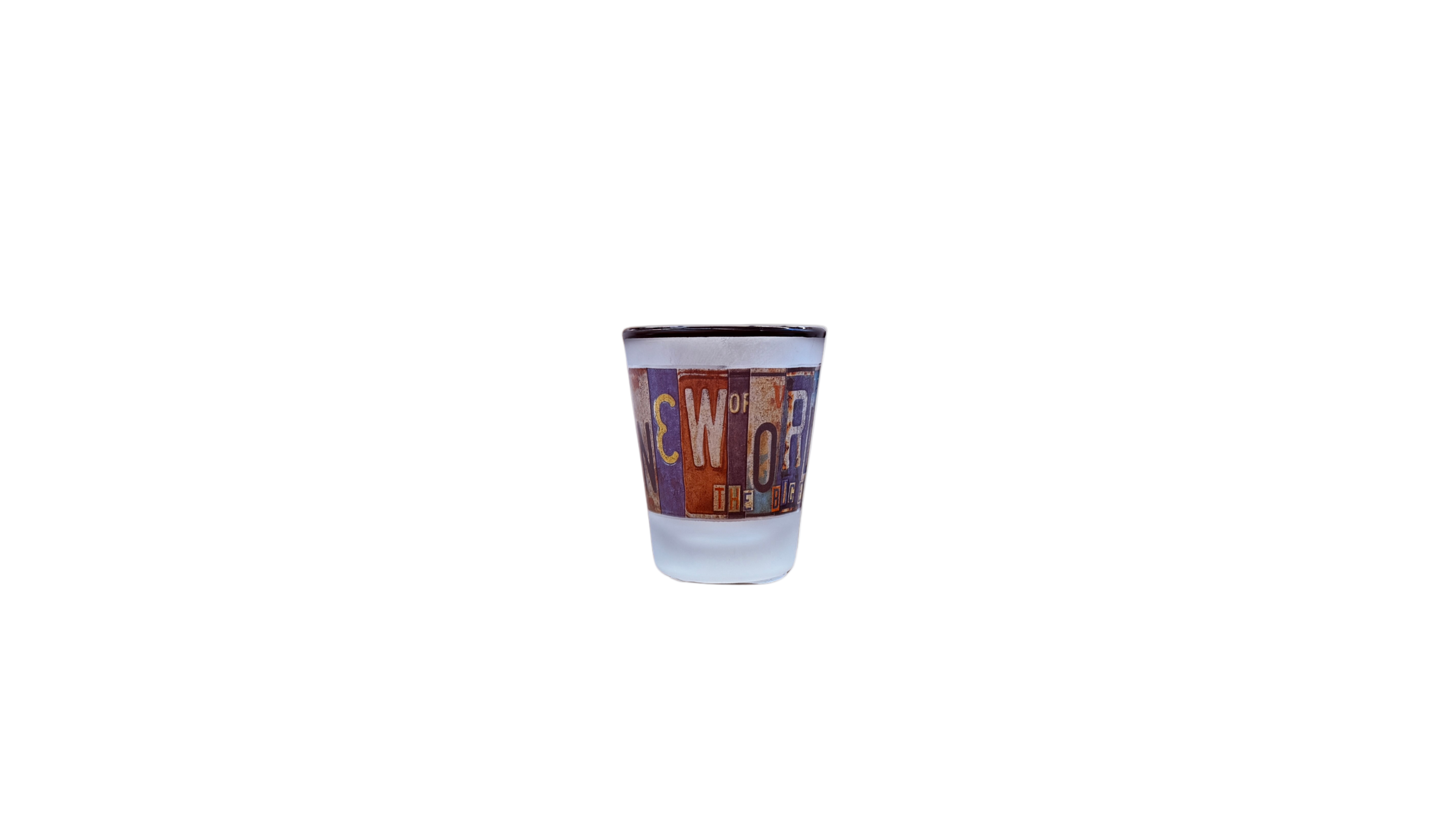 License Plate Shot Glass