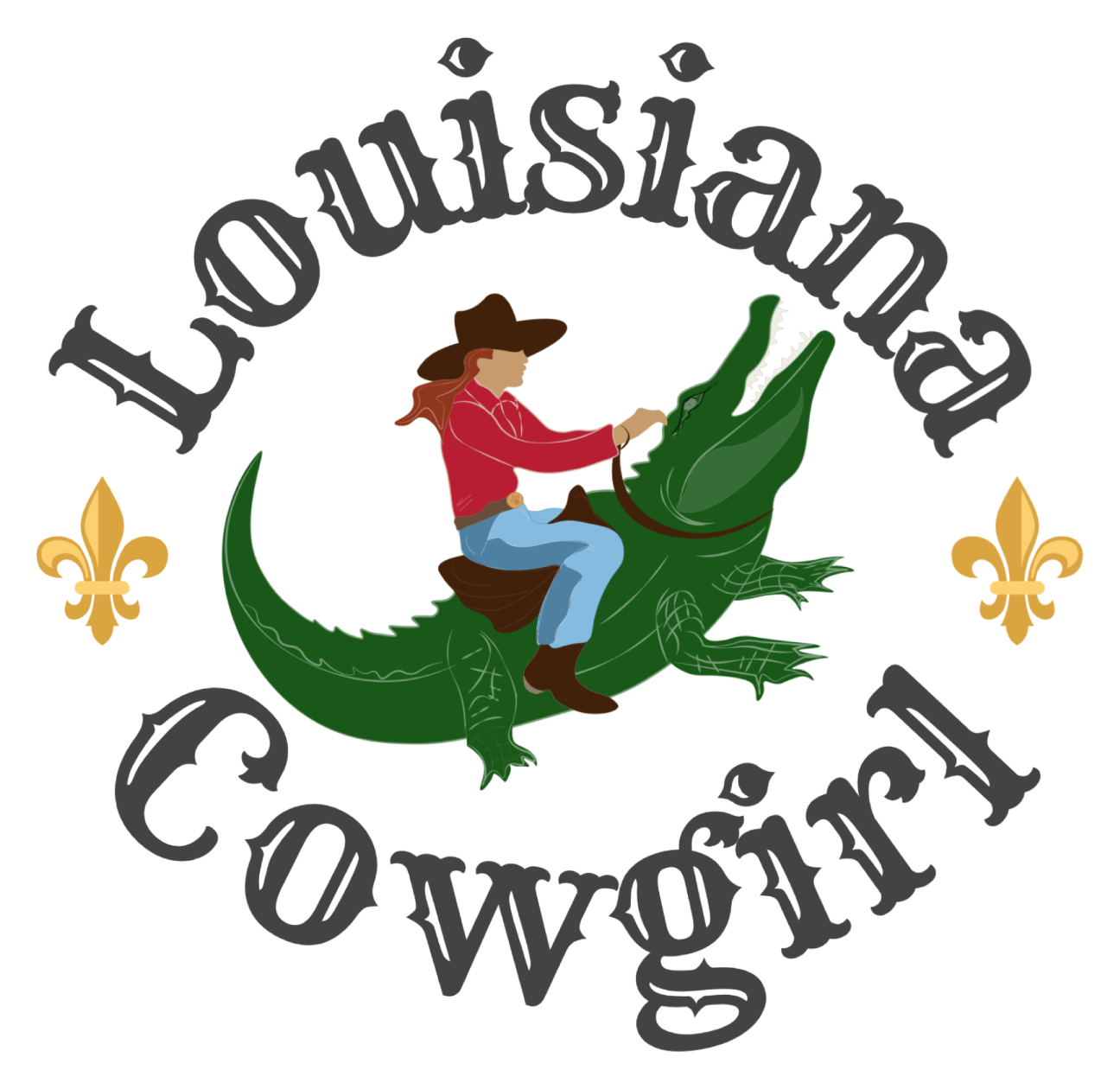 Louisiana Cowgirl Sticker