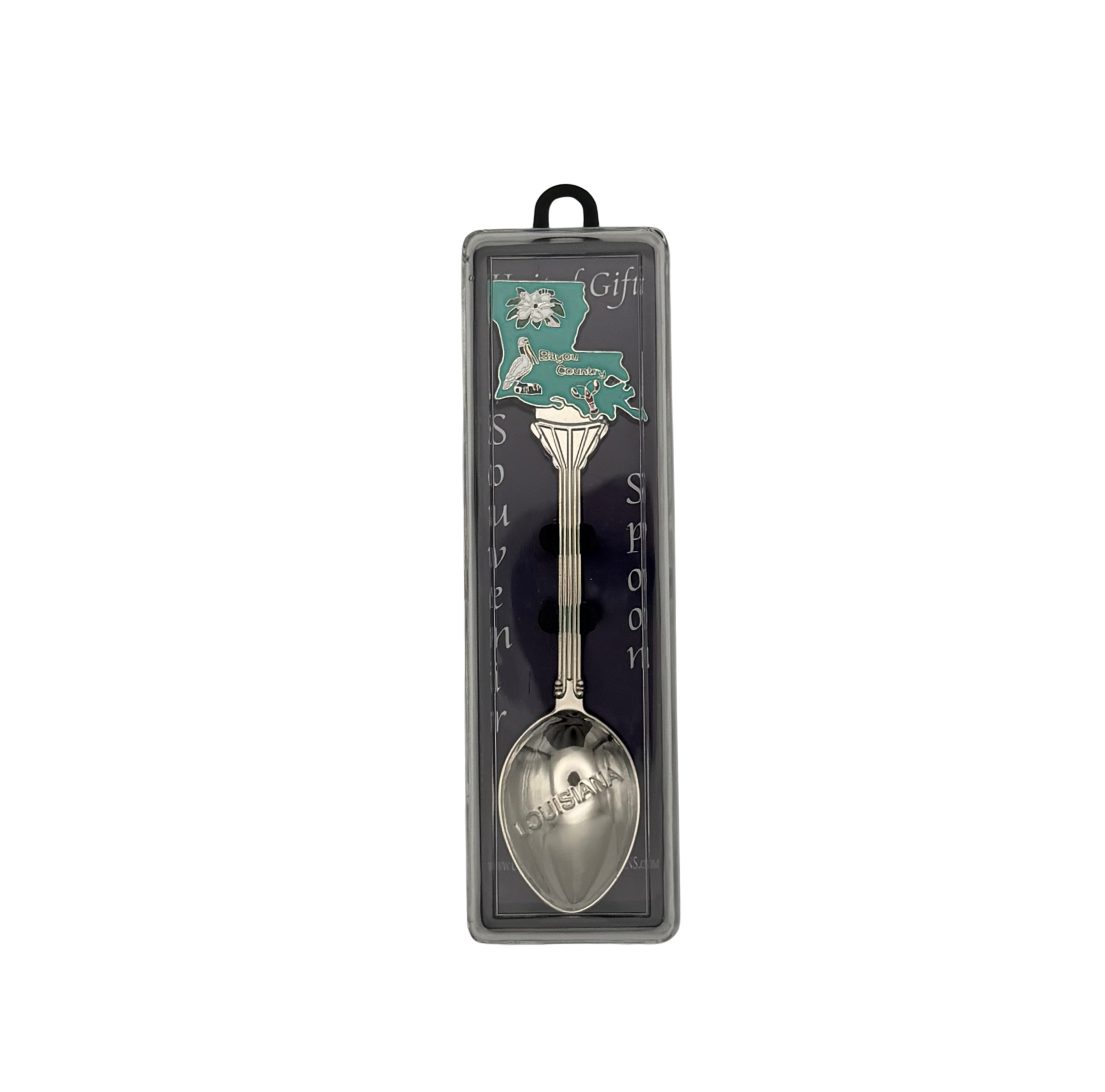 Louisiana State Map Collectible Souvenir Spoon