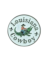 Louisiana Cowboy Enamel Pin