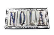 NOLA Metal License Plate Sign