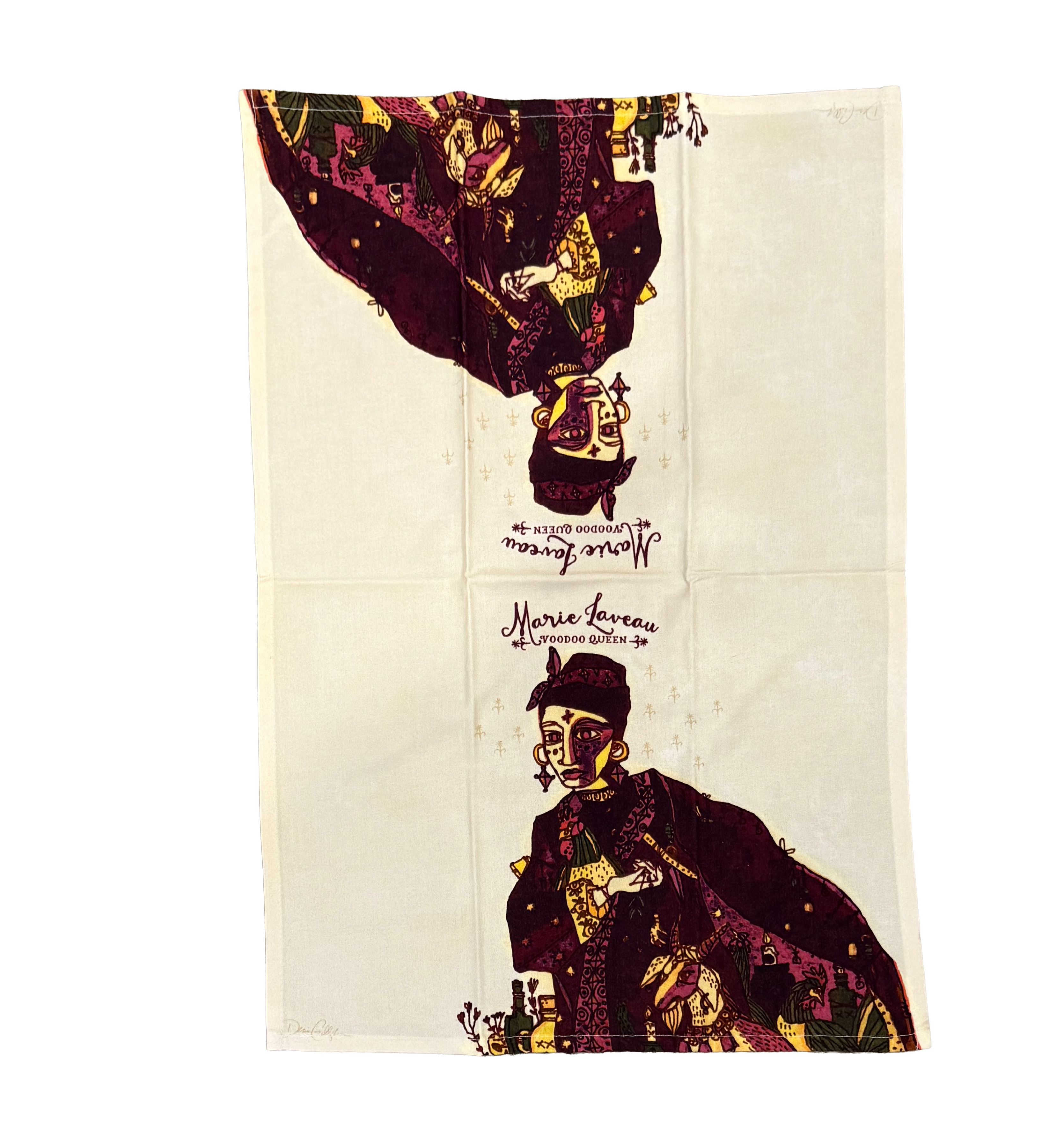 Marie Laveau New Orleans Voodoo Queen Tea Towel