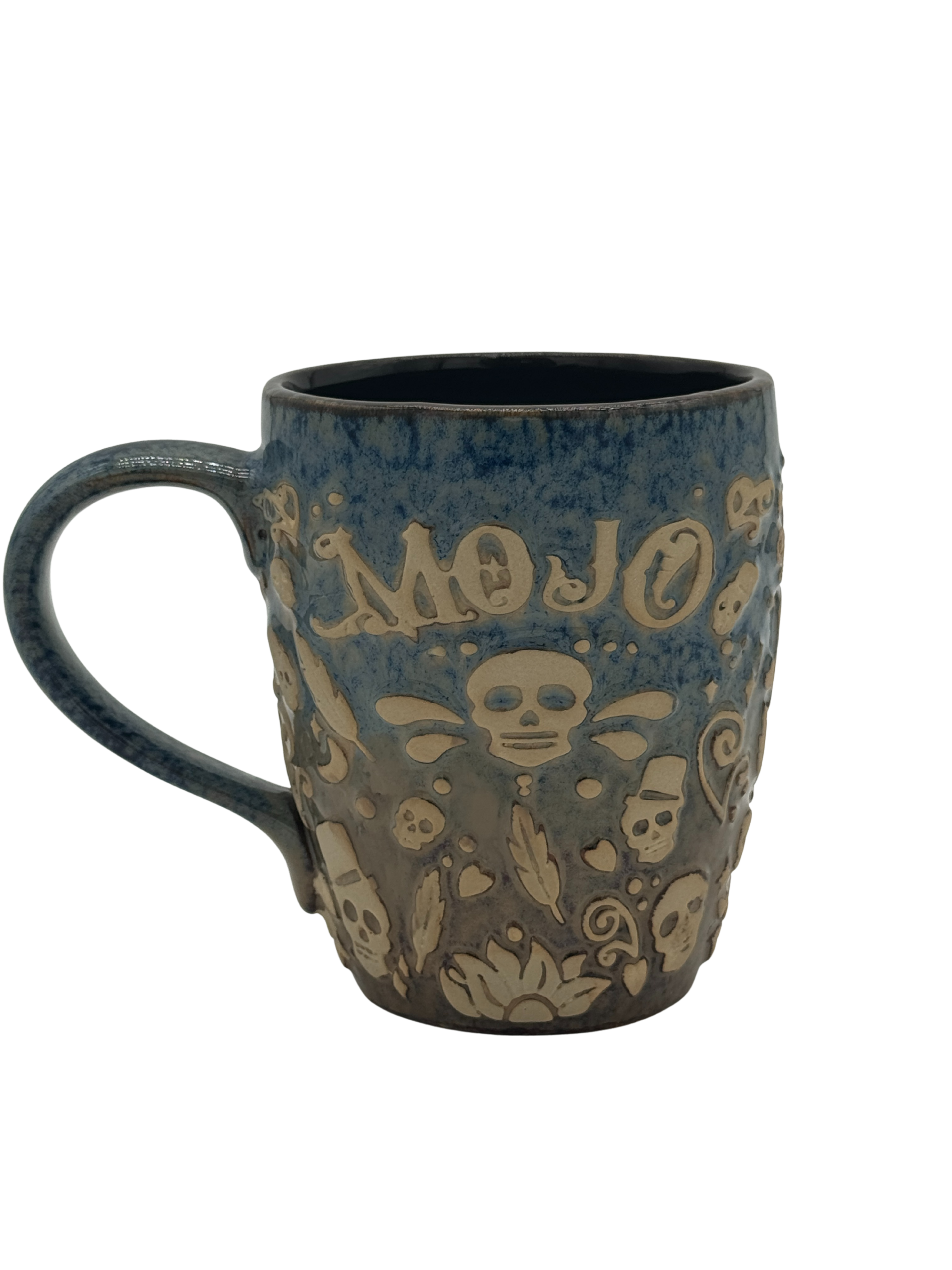 New Orleans Skull Pottery Mug