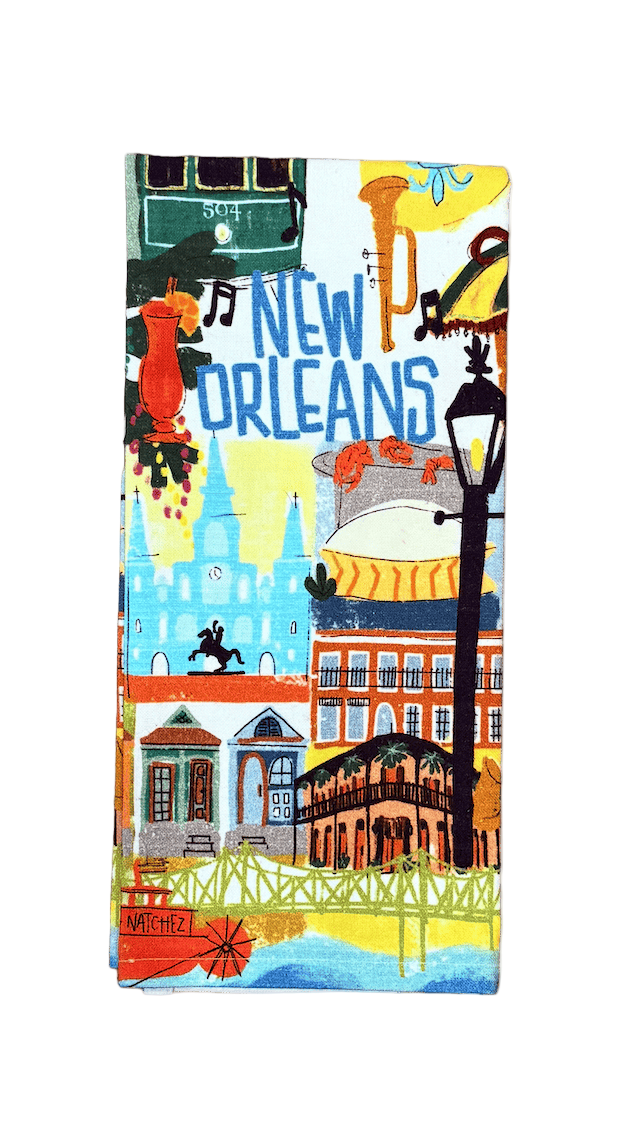 NOLA Collage Tea Towel