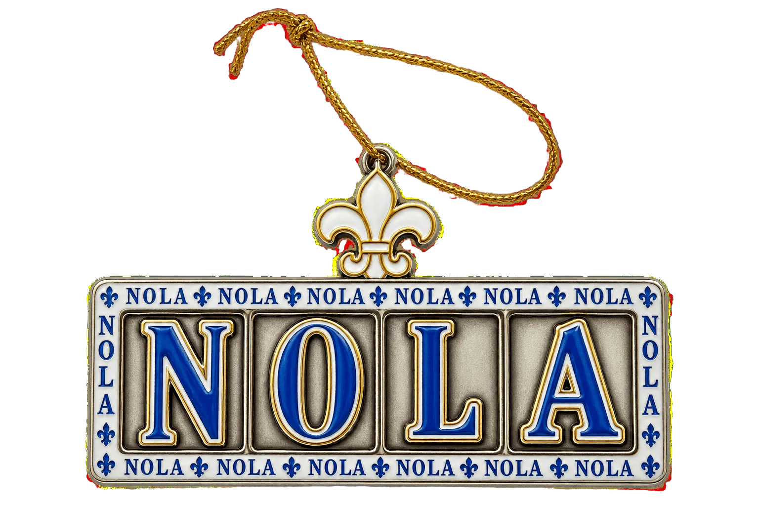 NOLA Fleur-de-Lis Street Tile Ornament