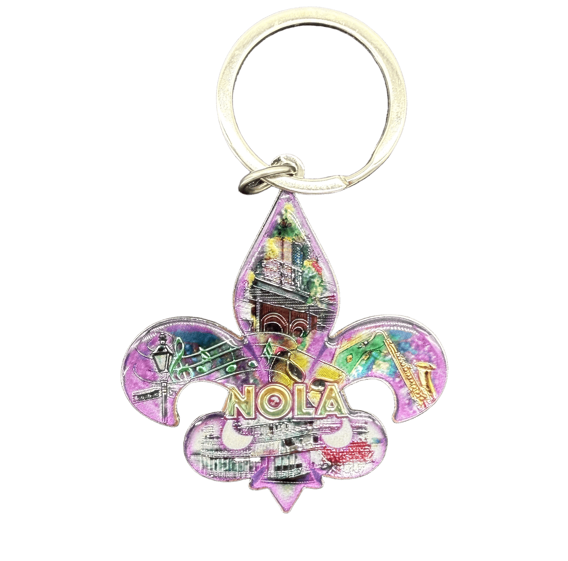 NOLA Fleur de Lis Keychain