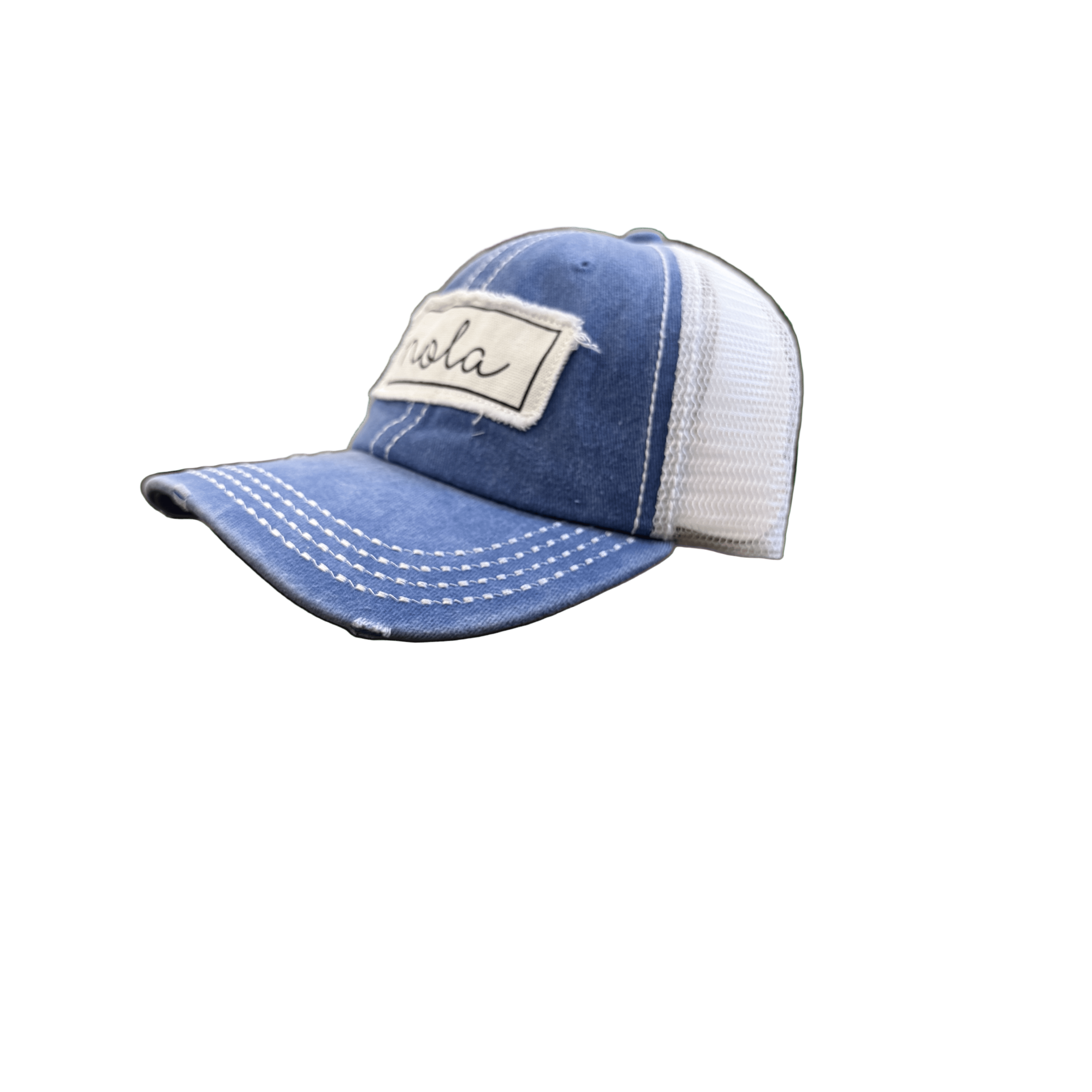 NOLA Patch Trucker Cap - Blue