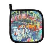 Horse and Buggy Art Print Pot Holder