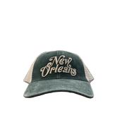 New Orleans Script Cap - Green