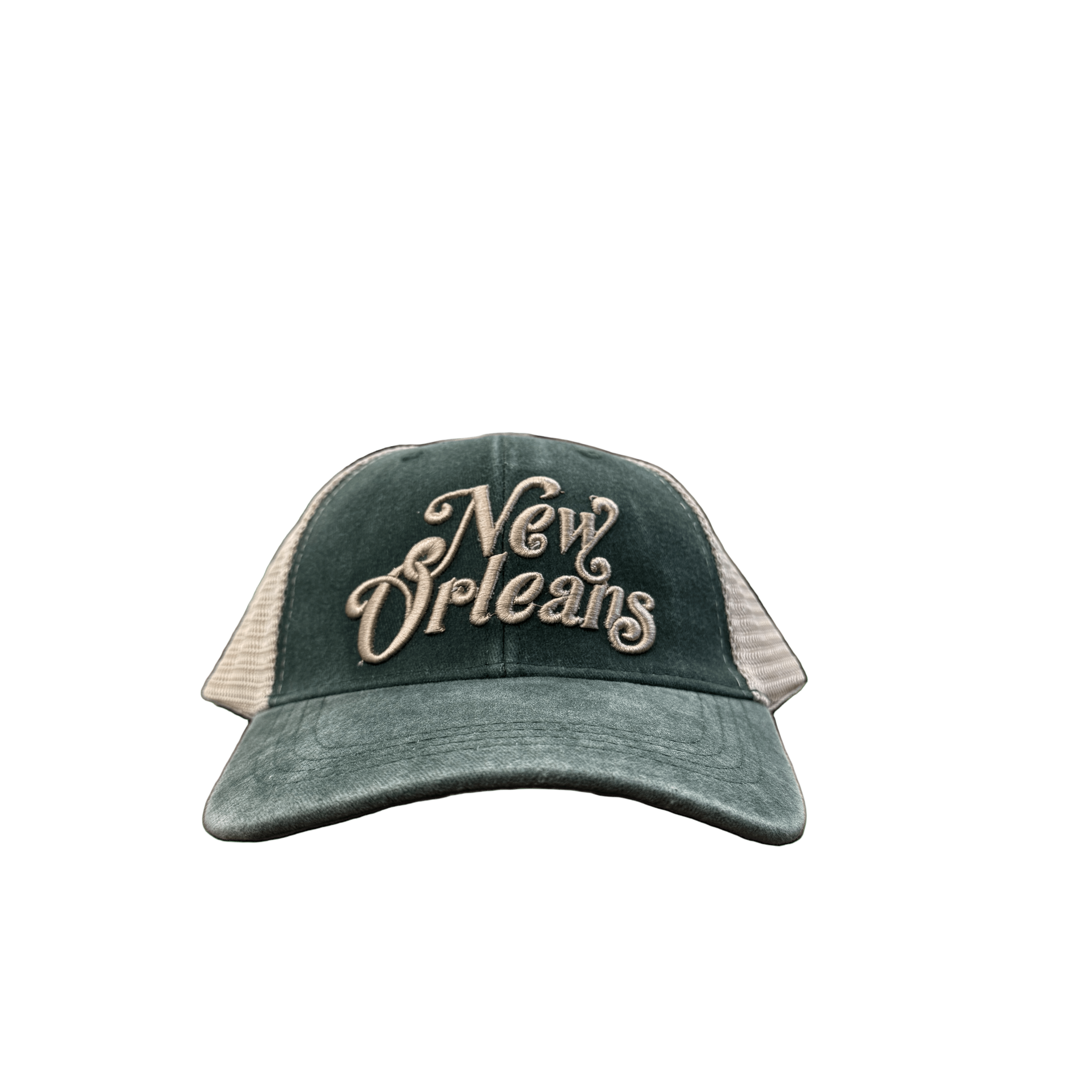 New Orleans Script Cap - Green