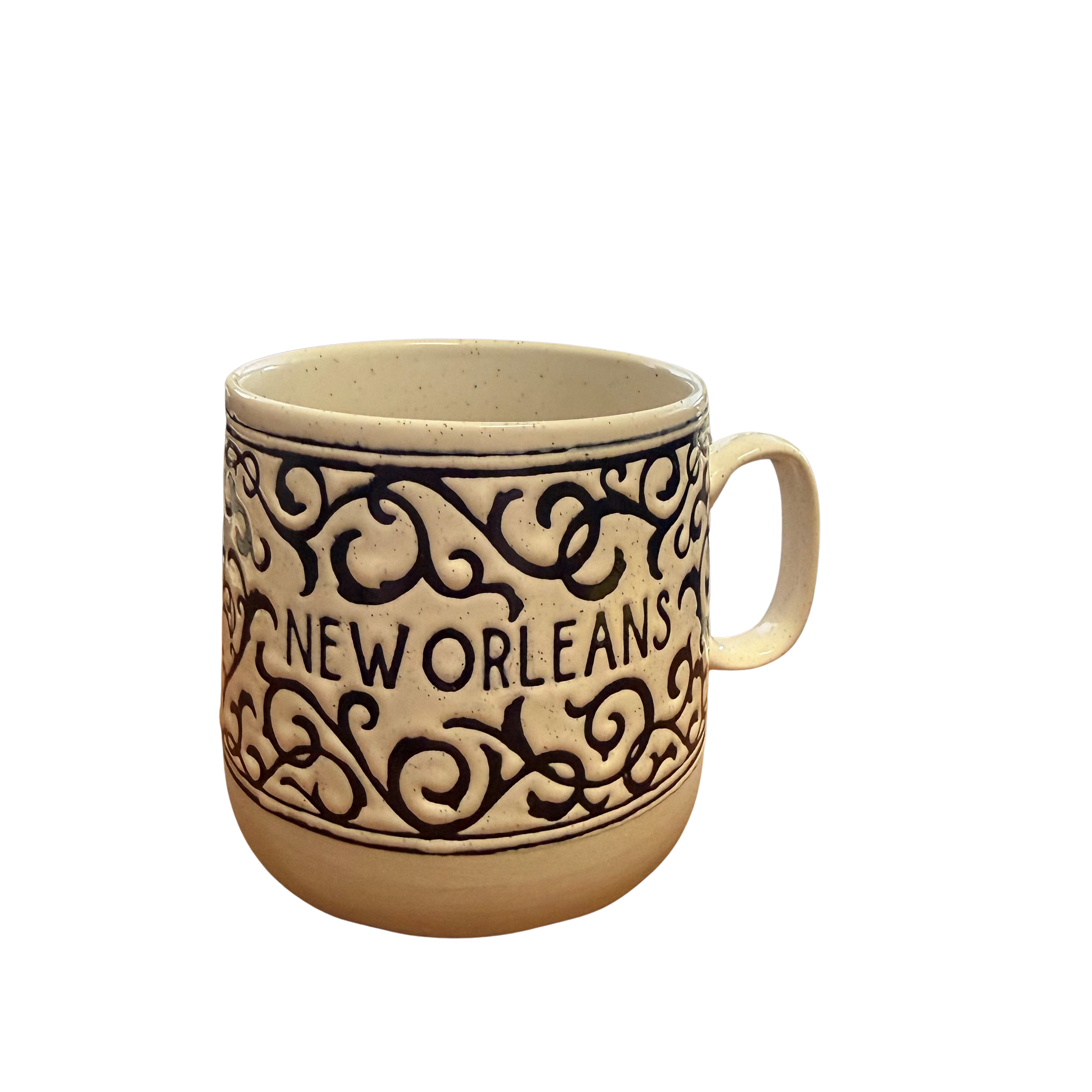 New Orleans Scroll Stoneware Mug