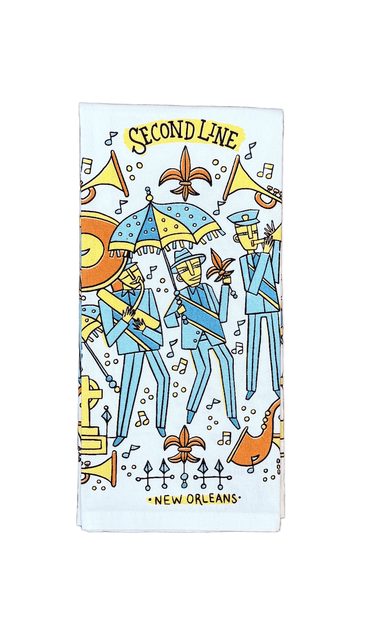 New Orleans Second Line Tea Towel
