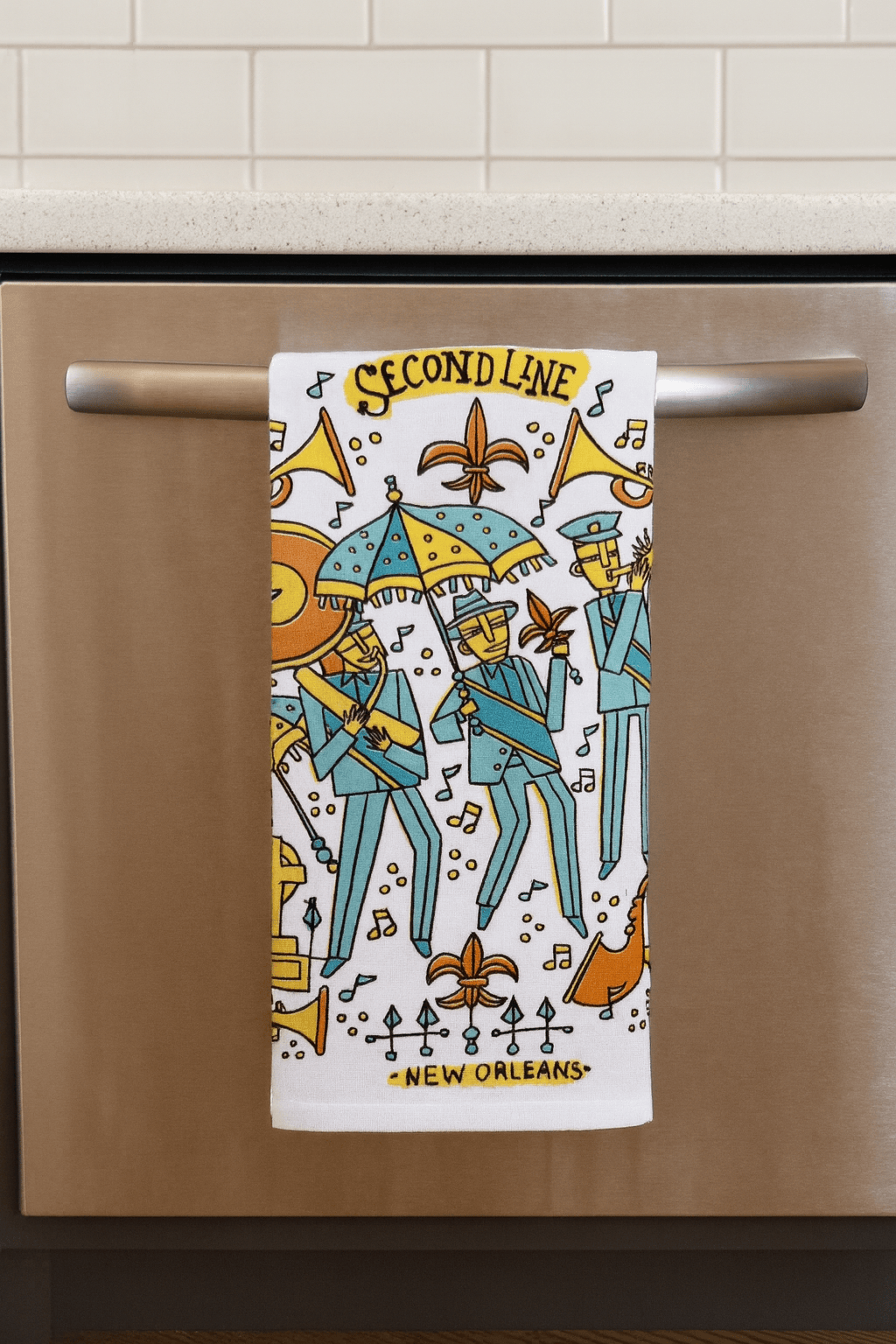 New Orleans Second Line Tea Towel