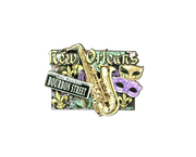 New Orleans Bourbon Street Saxophone Magnet