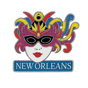 New Orleans Mask Lapel Hat Pin