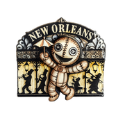 New Orleans Dancing Voodoo Doll 3-D Magnet