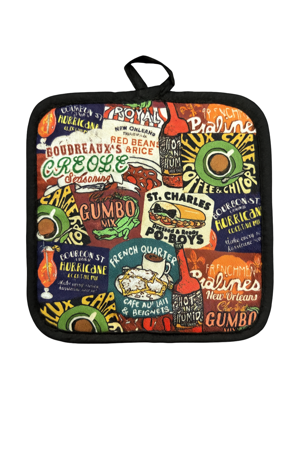 New Orleans Food Logo Pot Holder