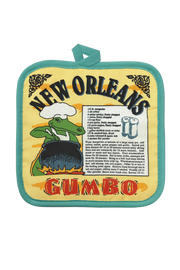 New Orleans Gumbo Recipe Pot Holder