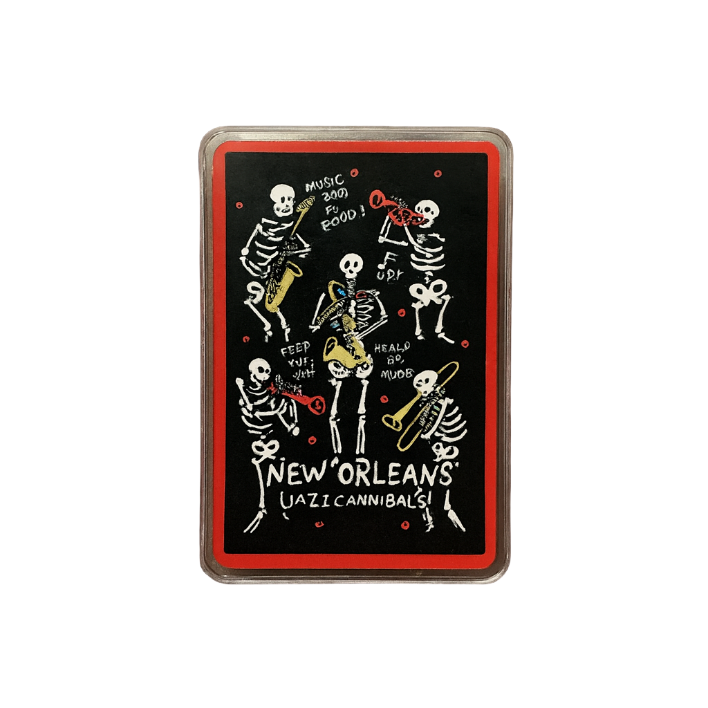 New Orleans Jazz Skeletons Playing Cards