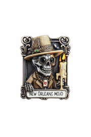New Orleans Mojo 3-D Voodoo Skeleton Magnet
