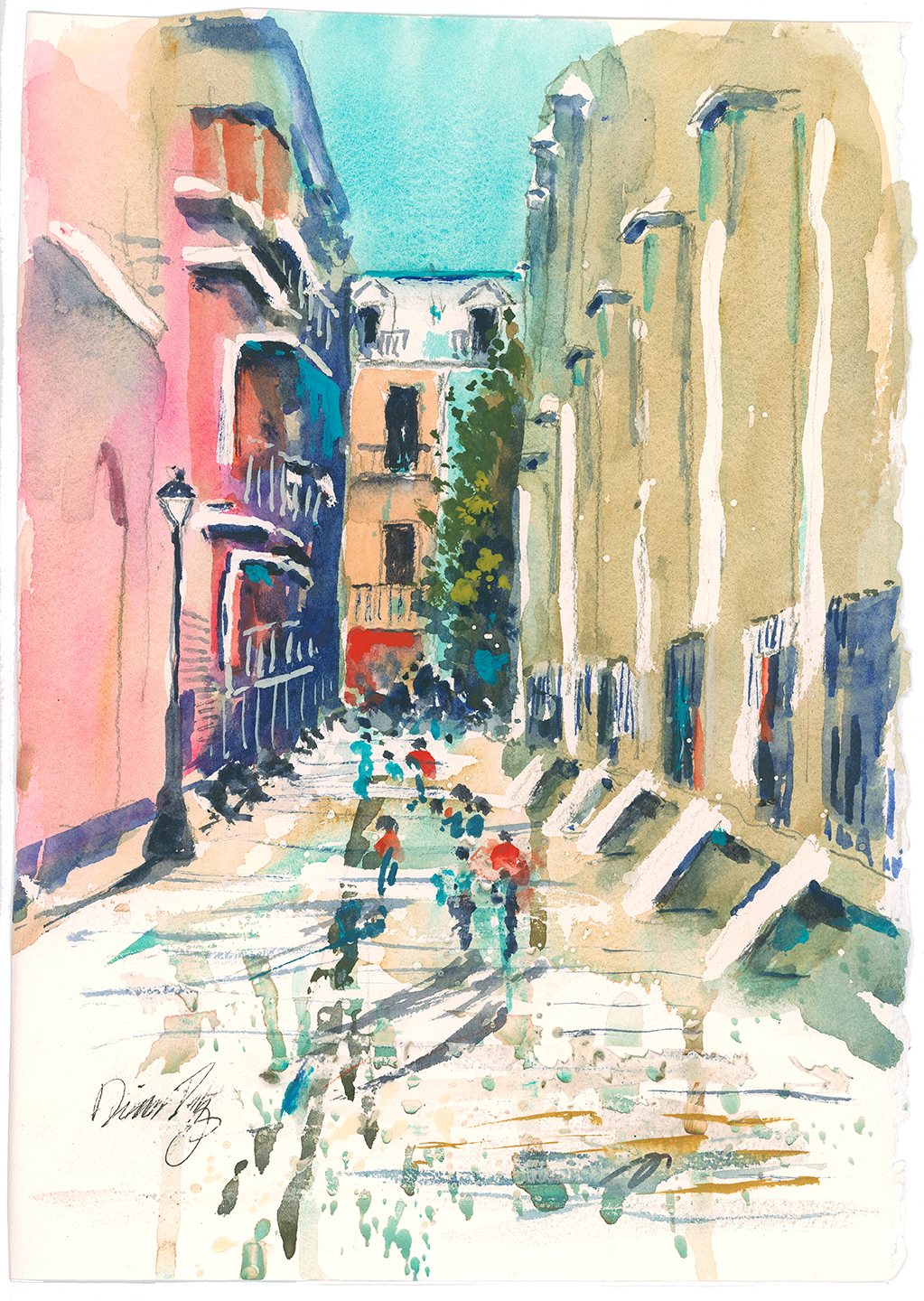 Pirates Alley Giclée Art Print by Nina Fritz