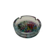 New Orleans Round Pastel Glass Ashtray