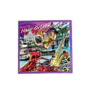 New Orleans Foil Collage Magnet