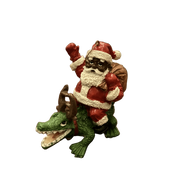Santa Riding Gator 1