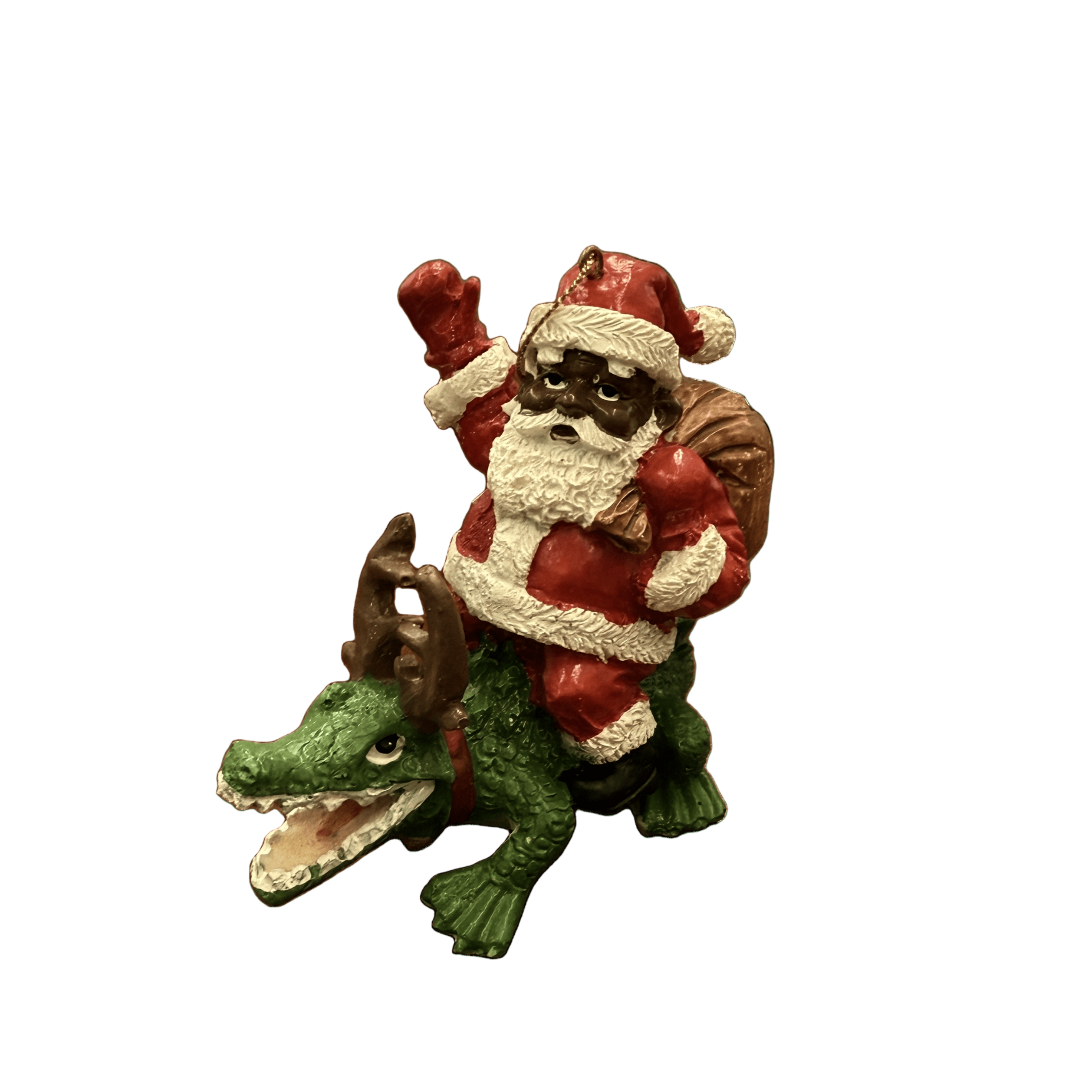 Santa Riding Gator 1