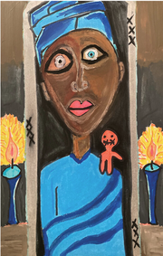 Marie Laveau – 4x6" Matted Print (Signed Mat)