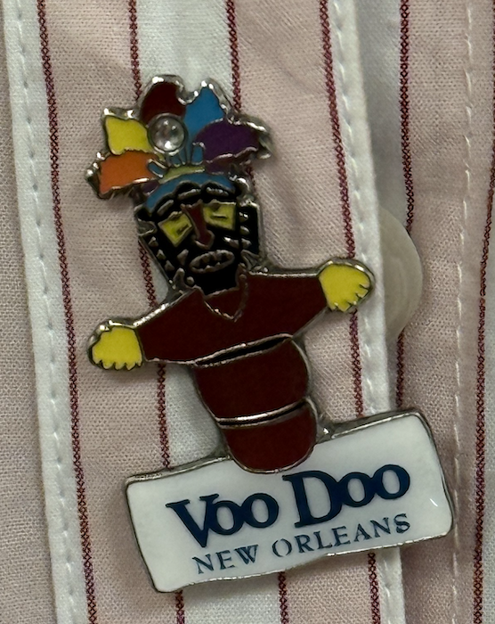 Cut-Out Voo Doo New Orleans Doll Lapel Hat Pin