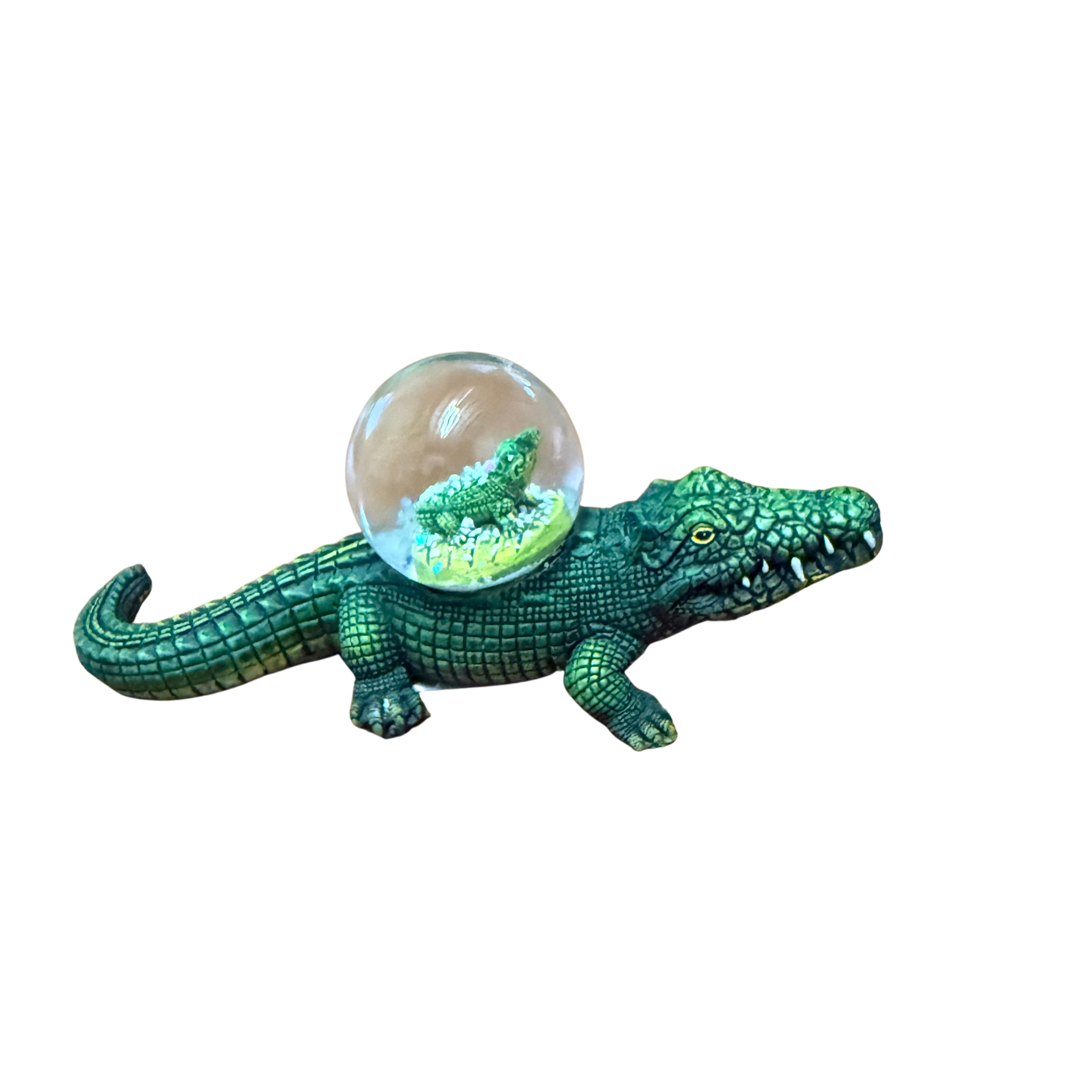 New Orleans Alligator Water Globe Figurine