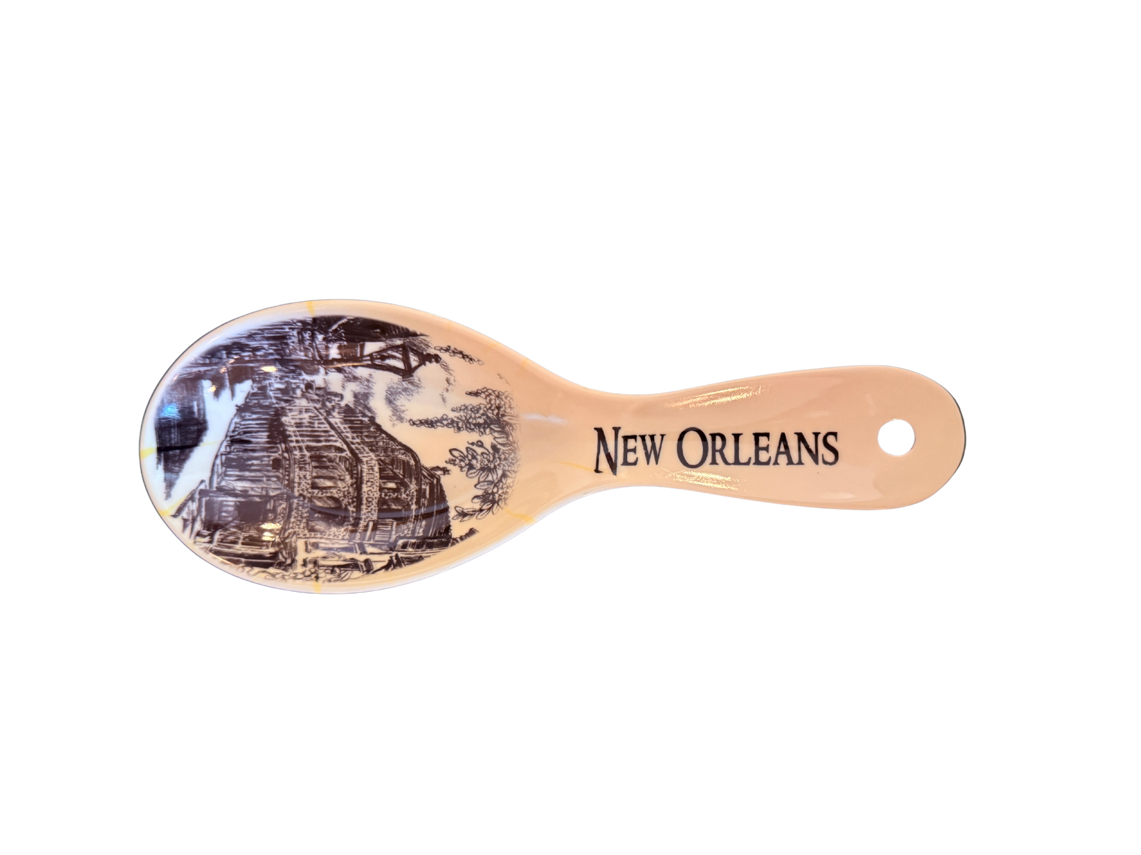 Street Scene Plastic Spoon Rest