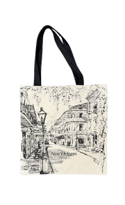 French Quarter Street Scene Tote