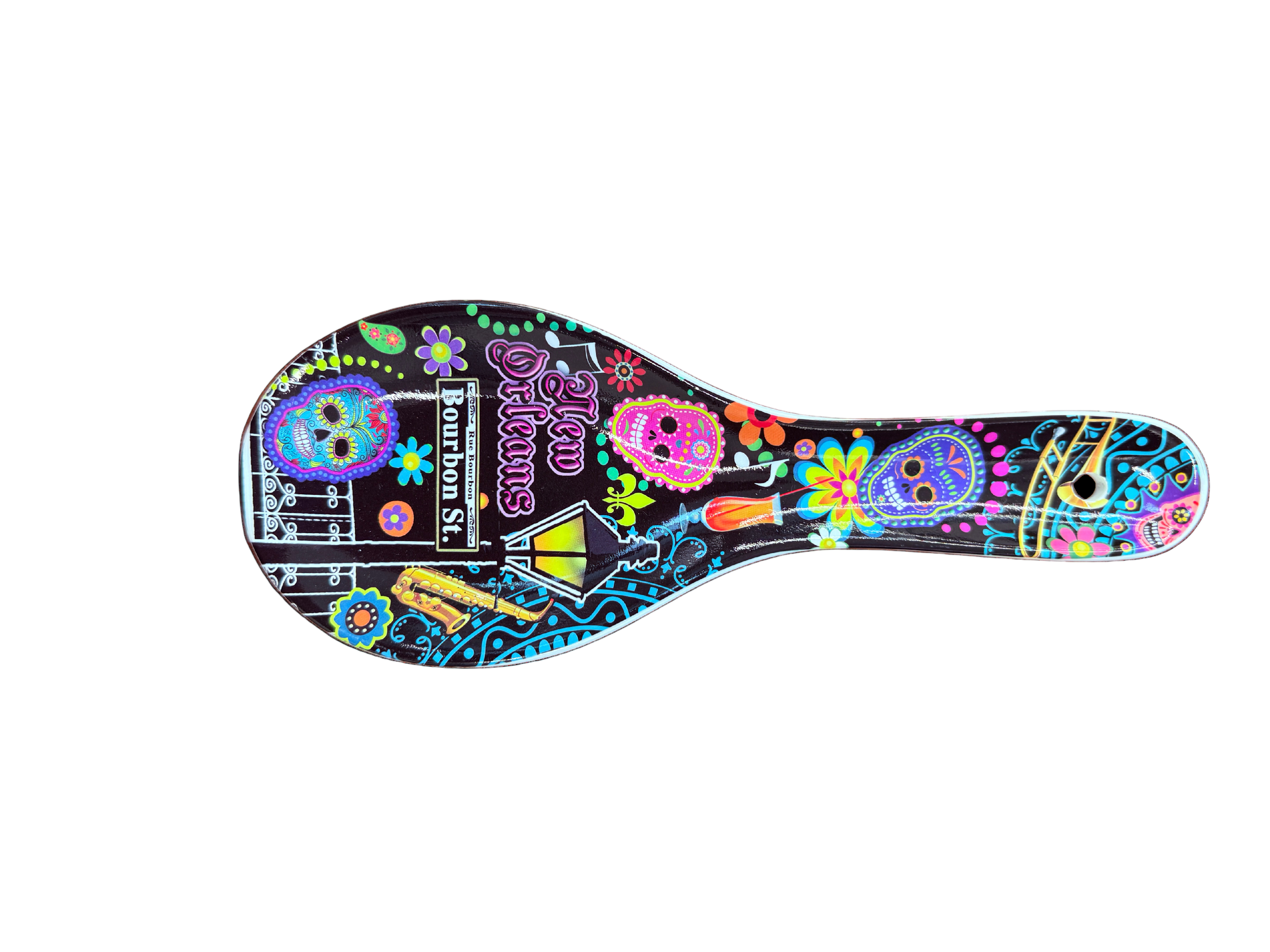 Sugar Skull Ceramic Spoon Rest