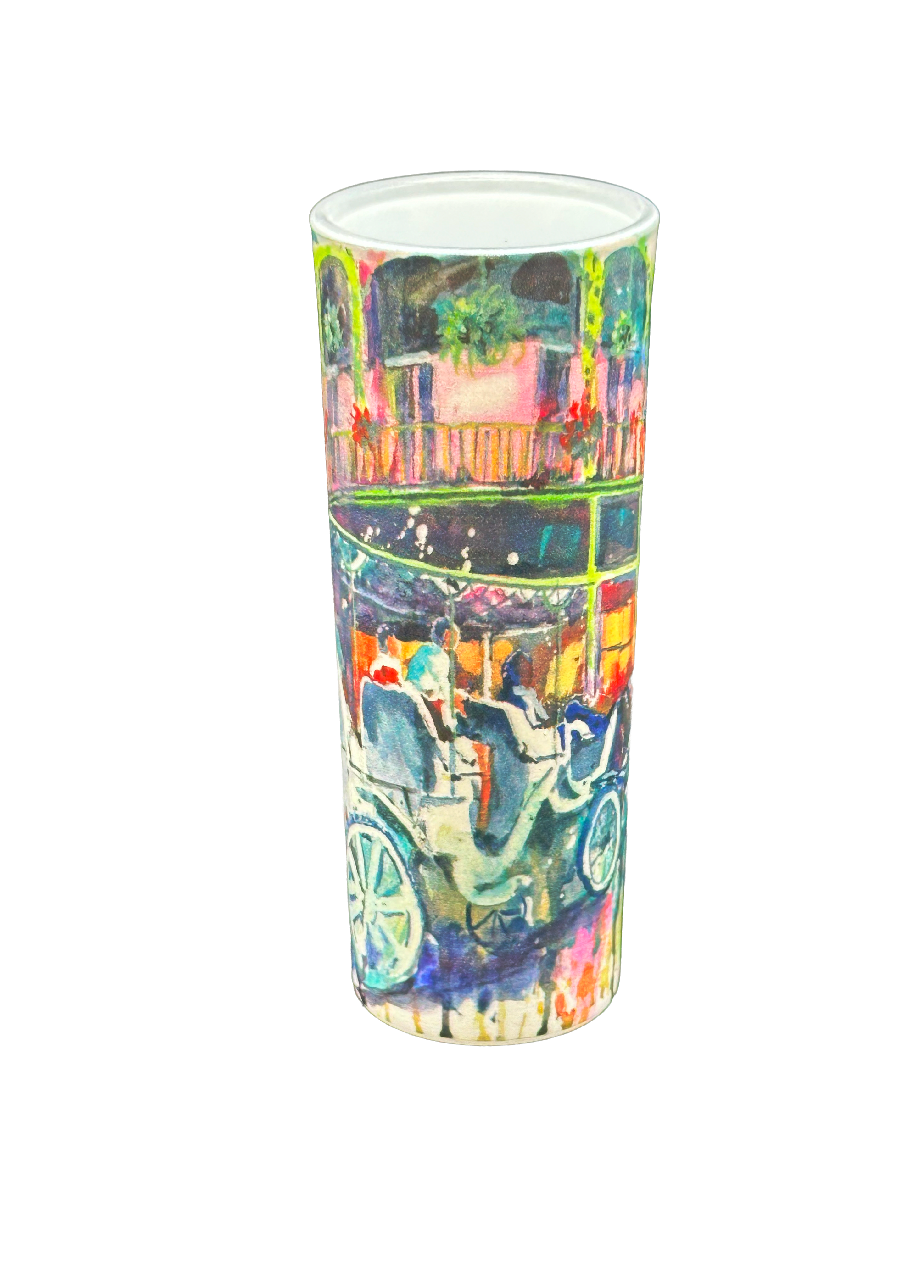 Horse and Buggy Tall Shot Glass