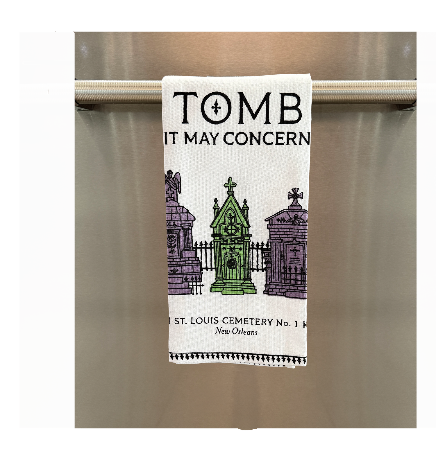 Tomb It May Concern Tea Towel