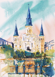 St. Louis Cathedral Giclée Art Print by Nina Fritz