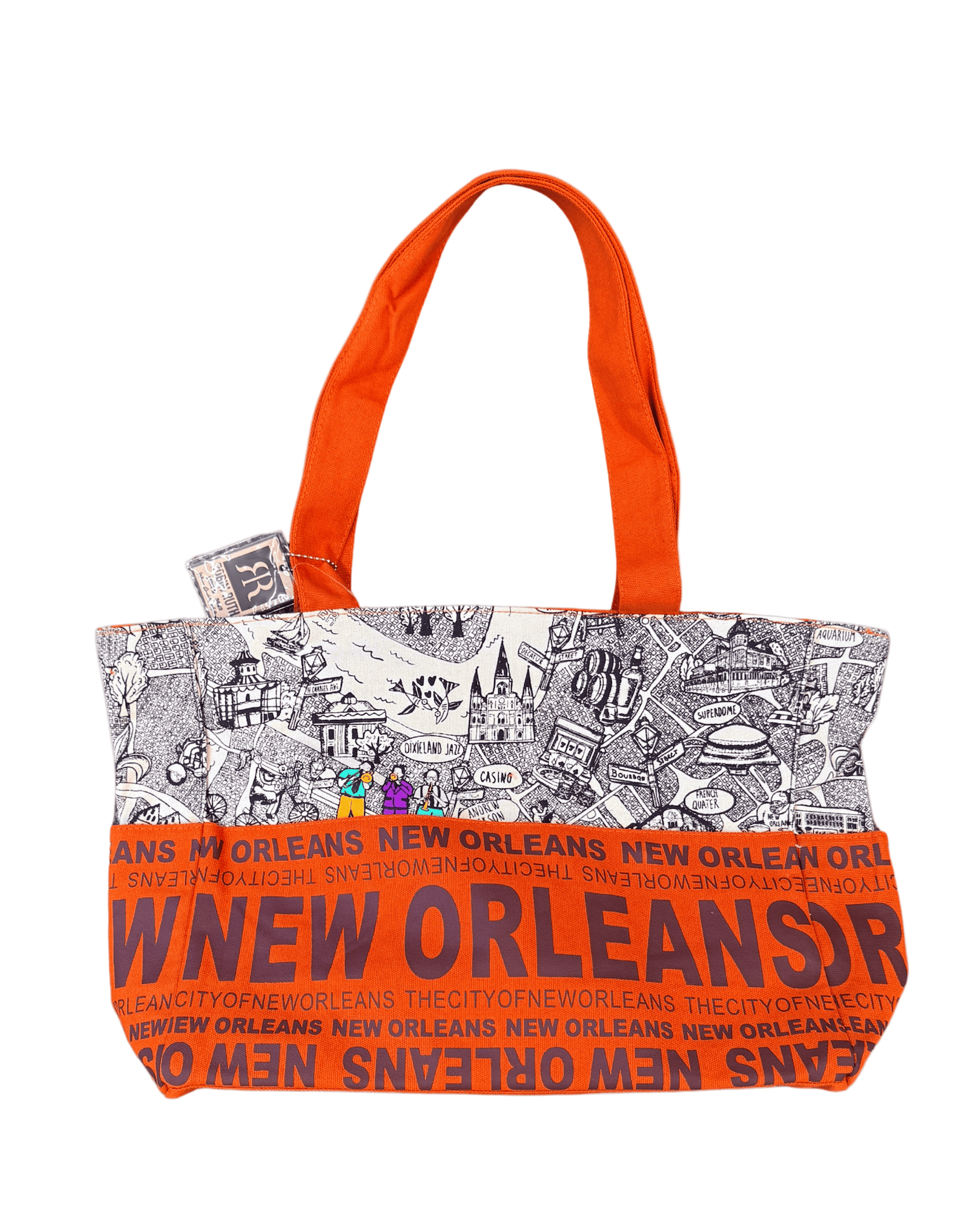Two Tone New Orleans Map Tote