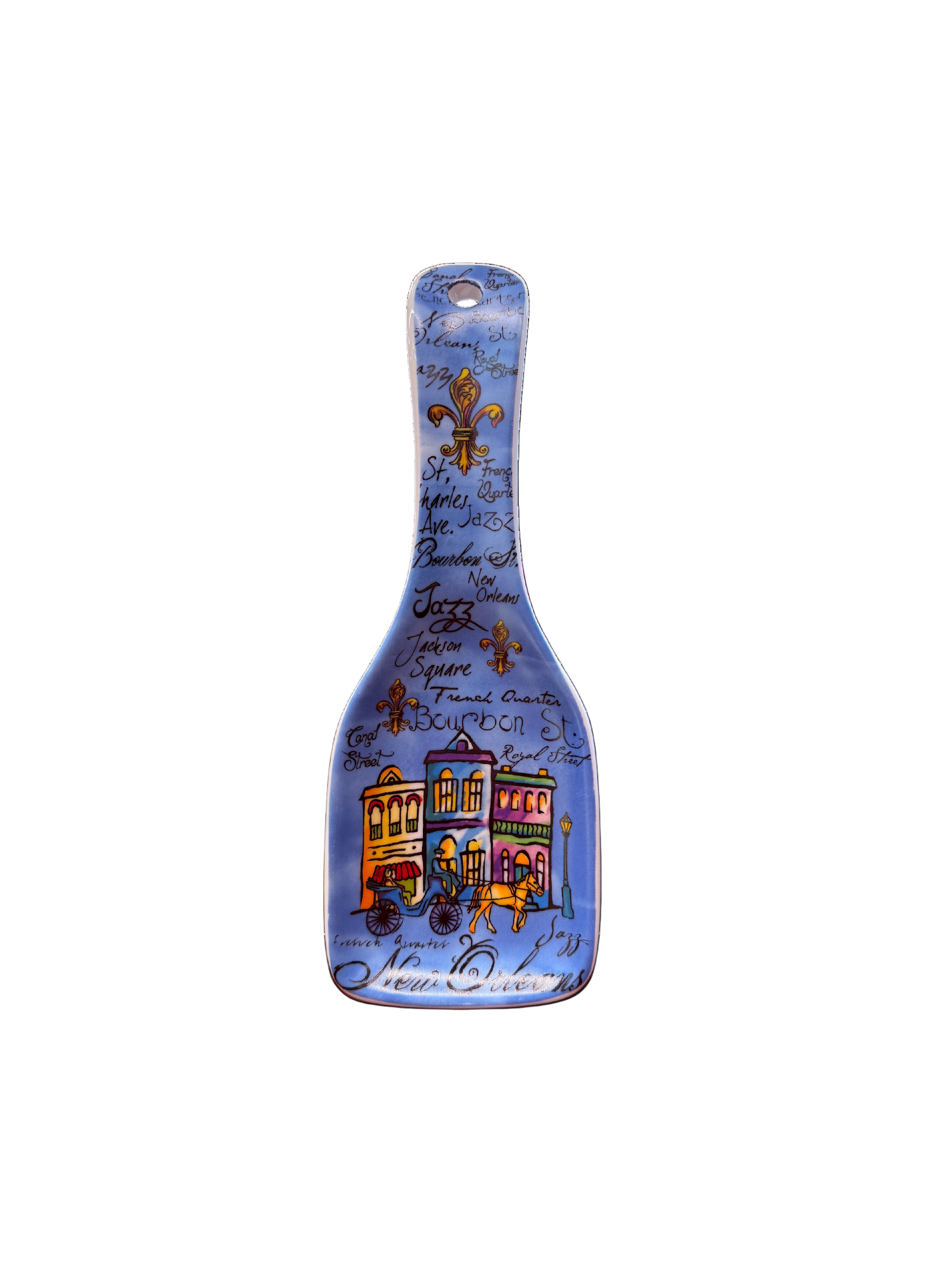 Script Ceramic Spoon Rest