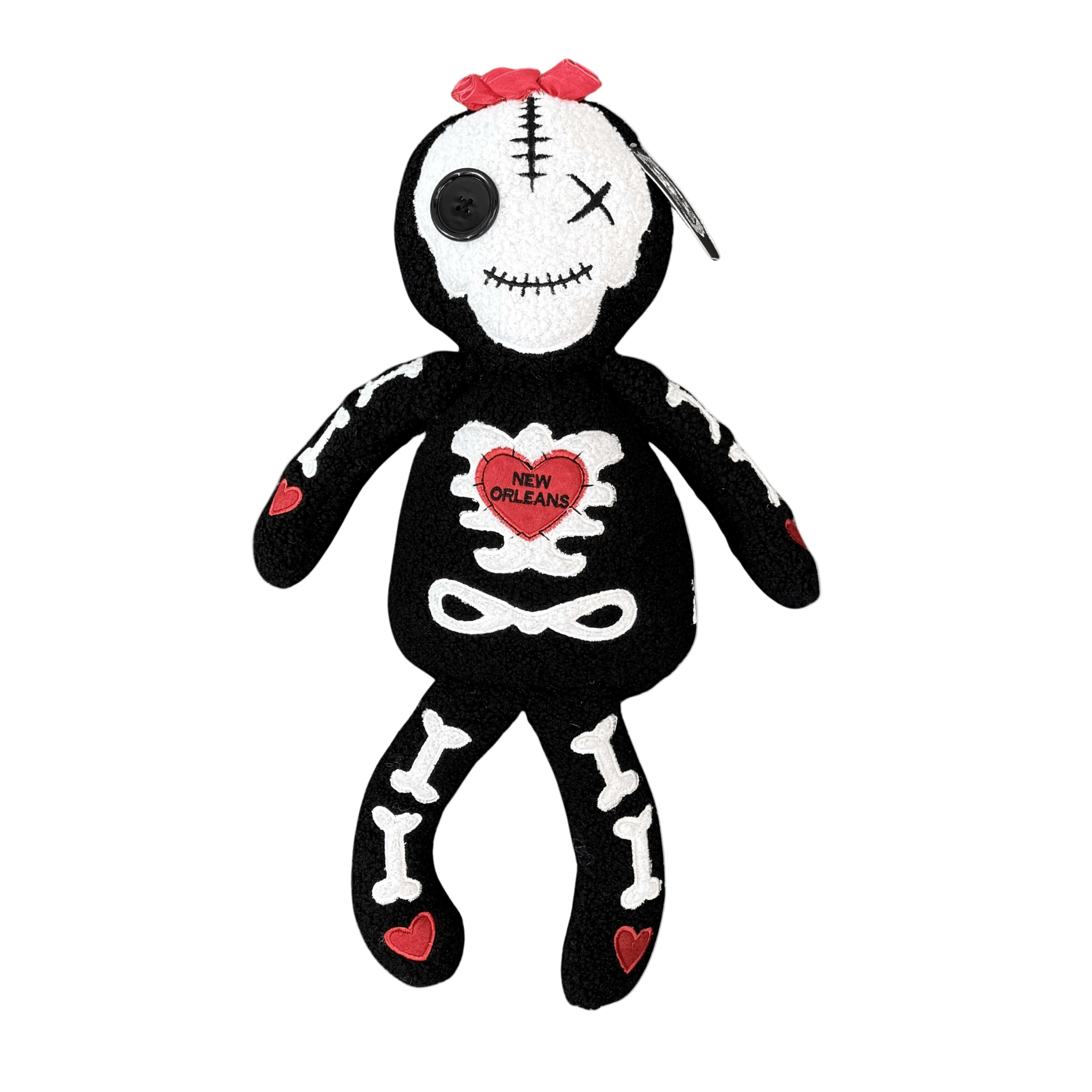 Voodoo Skeleton Plush Doll  4340