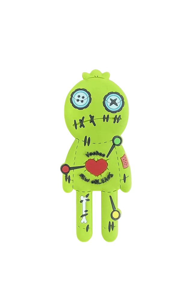 Voodoo Doll Magnet green
