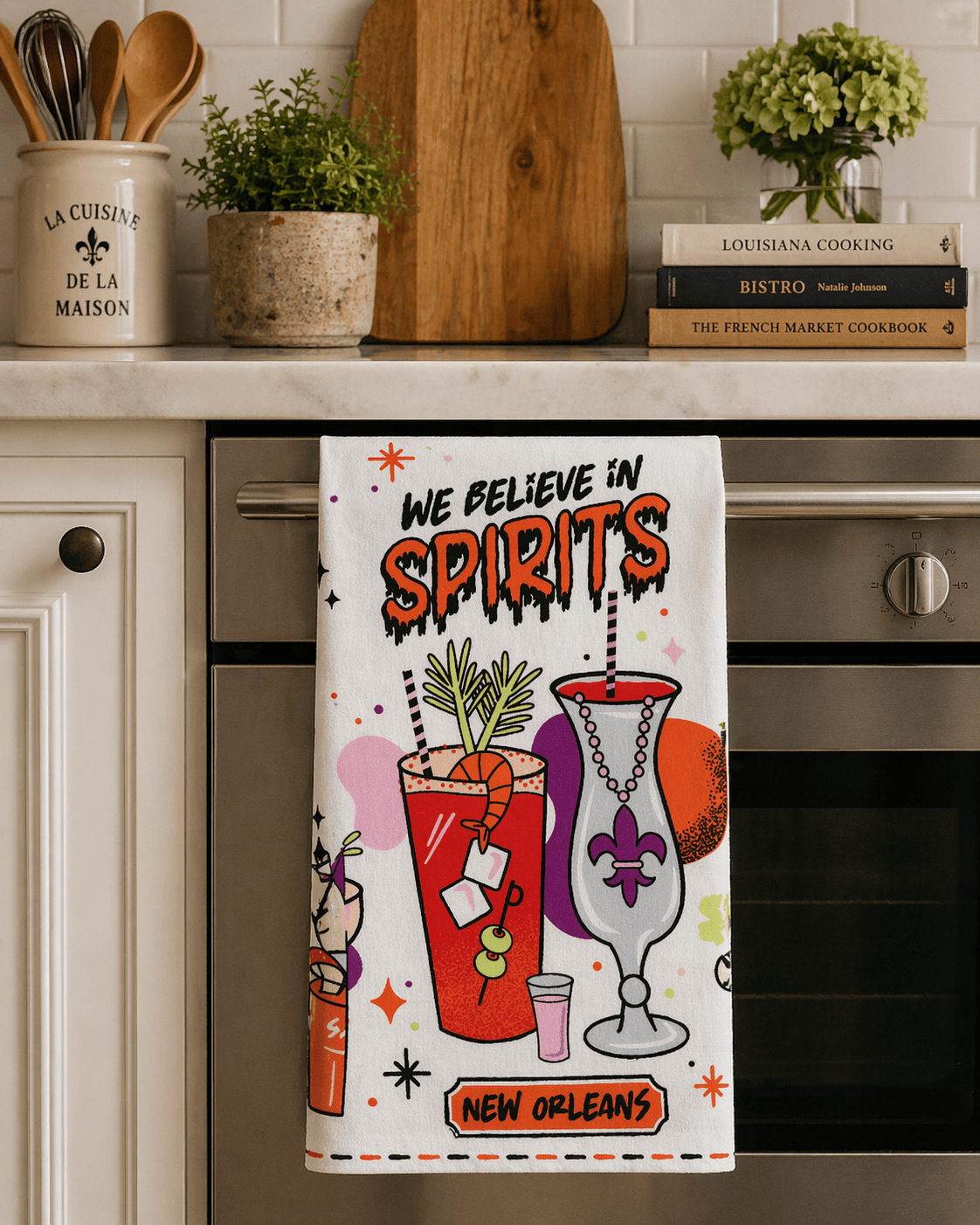 We Believe in Spirits Tea Towel