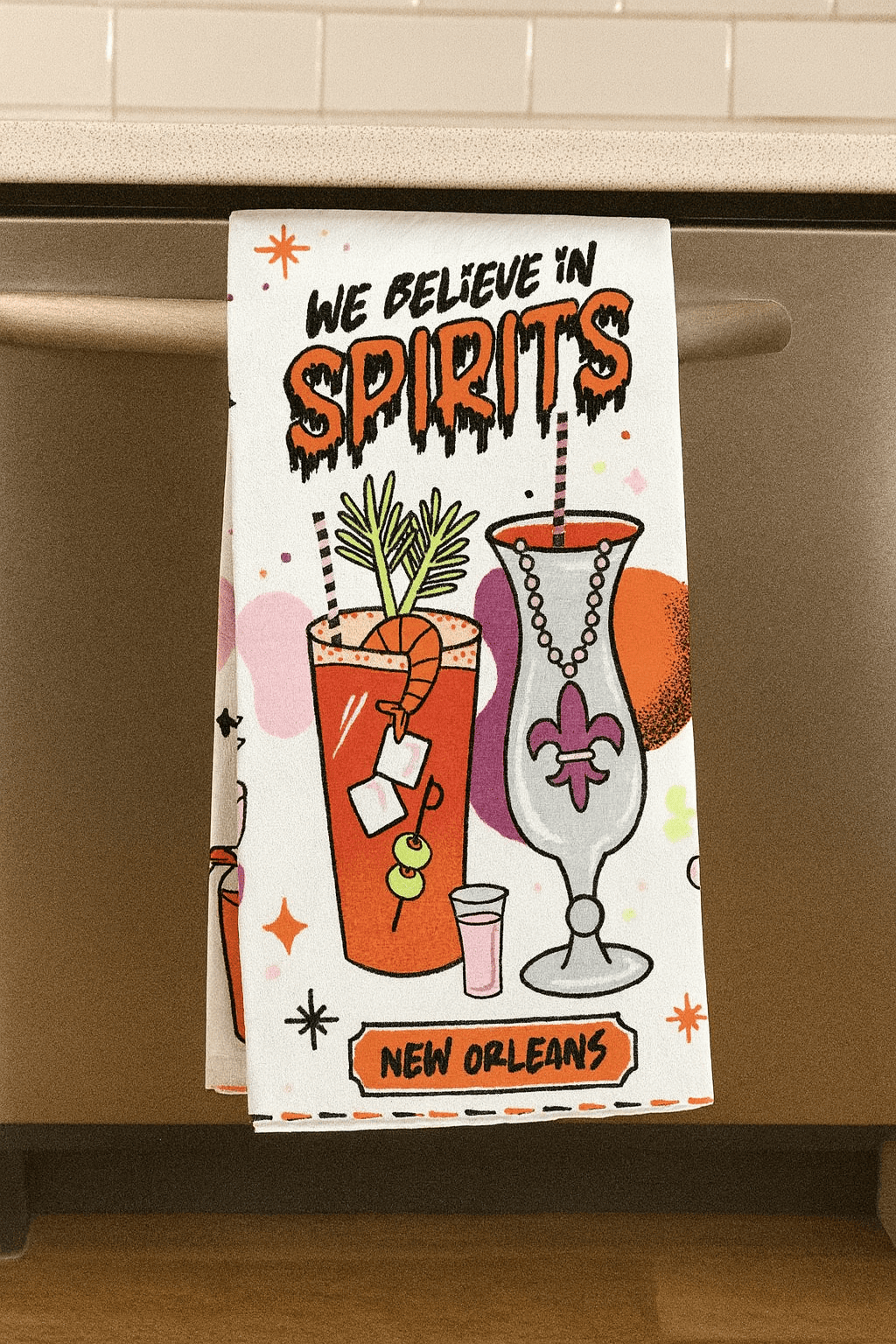 We Believe in Spirits Tea Towel