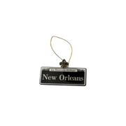 New Orleans Fleur-de-Lis Street Sign Ornament